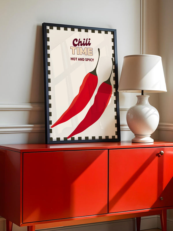 Rote Chili Schoten Illustration