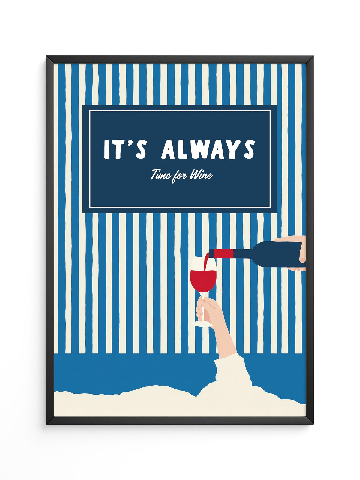 Wein Streifen Retro