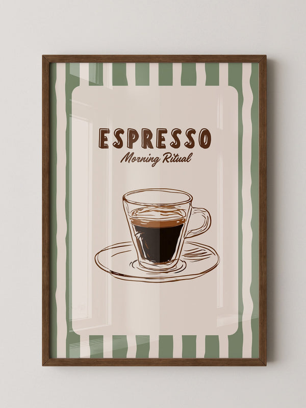 Espresso Tasse Skizzenstil