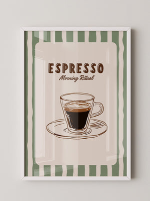 Espresso Tasse Skizzenstil