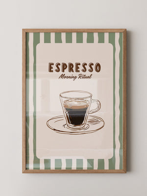 Espresso Tasse Skizzenstil