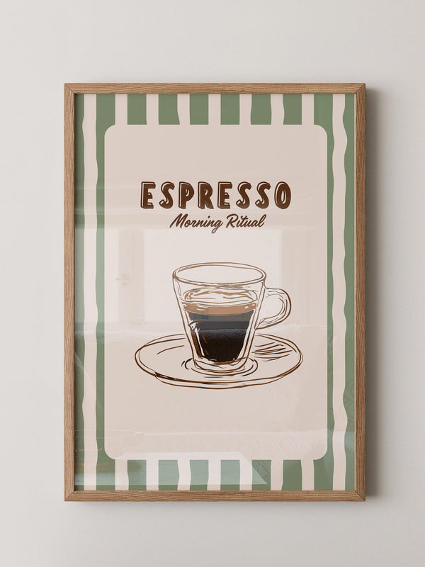 Espresso Tasse Skizzenstil