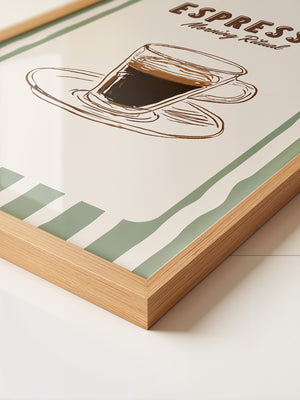 Espresso Tasse Skizzenstil