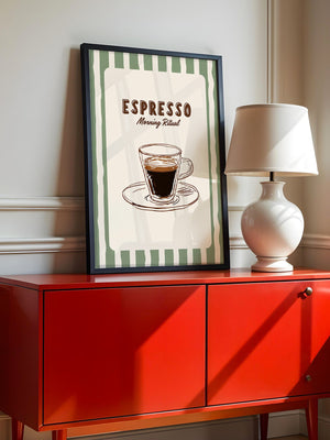 Espresso Tasse Skizzenstil