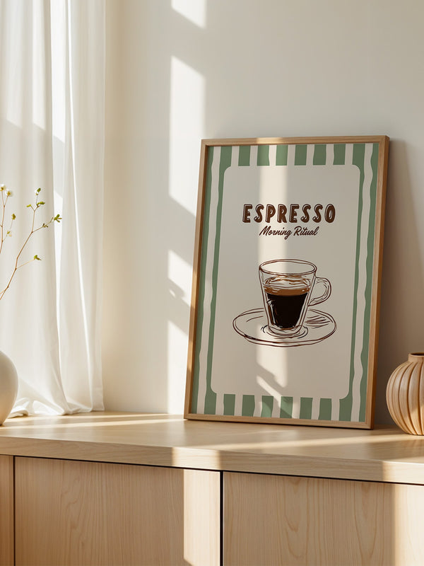 Espresso Tasse Skizzenstil