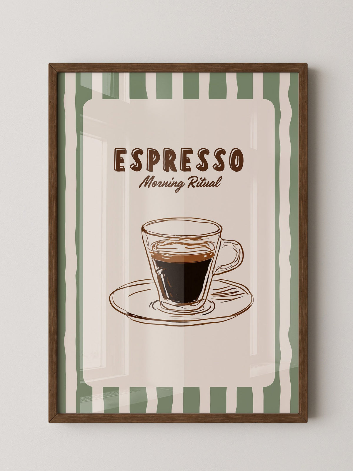 Espresso Tasse Skizzenstil