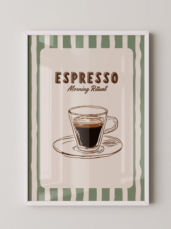 Espresso Tasse Skizzenstil