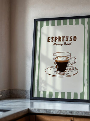 Espresso Tasse Skizzenstil