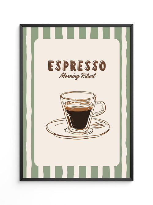 Espresso Tasse Skizzenstil