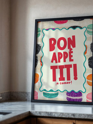 Bunte Macarons Skizzenstil