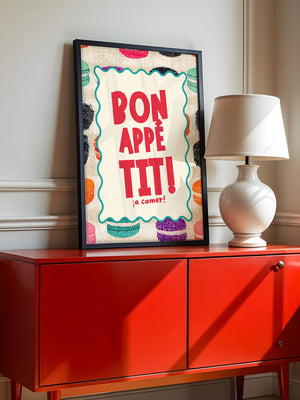 Bunte Macarons Skizzenstil