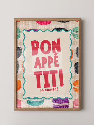 Bunte Macarons Skizzenstil