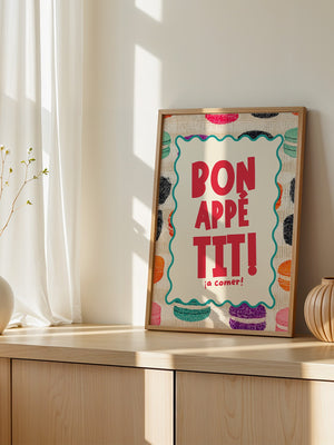 Bunte Macarons Skizzenstil