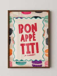 Bunte Macarons Skizzenstil