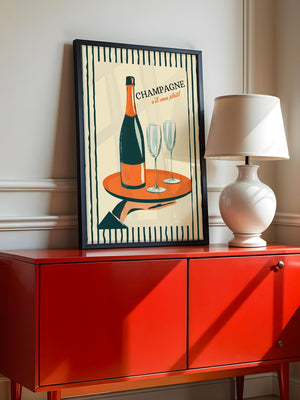 Champagner Retro Stil