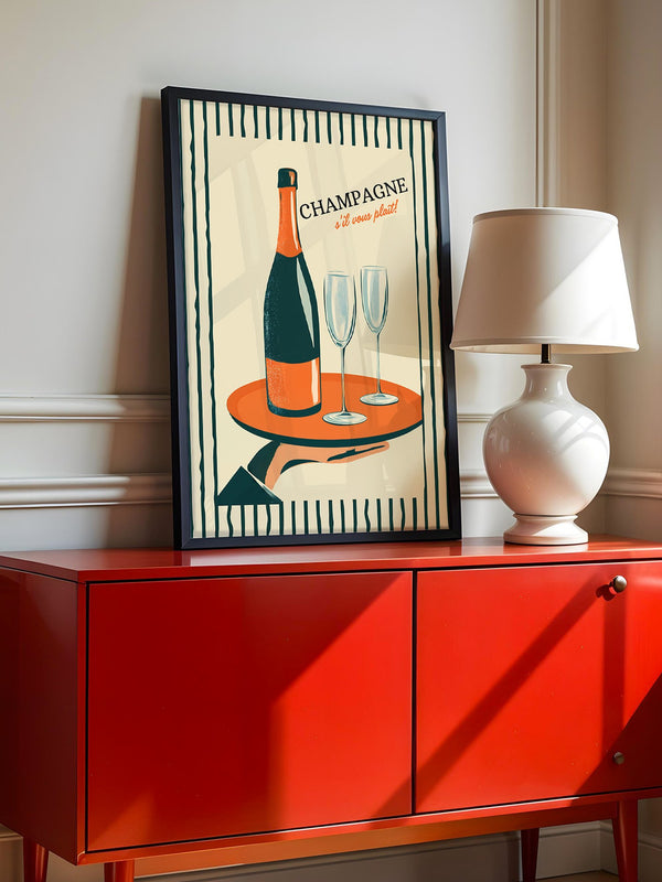 Champagner Retro Stil