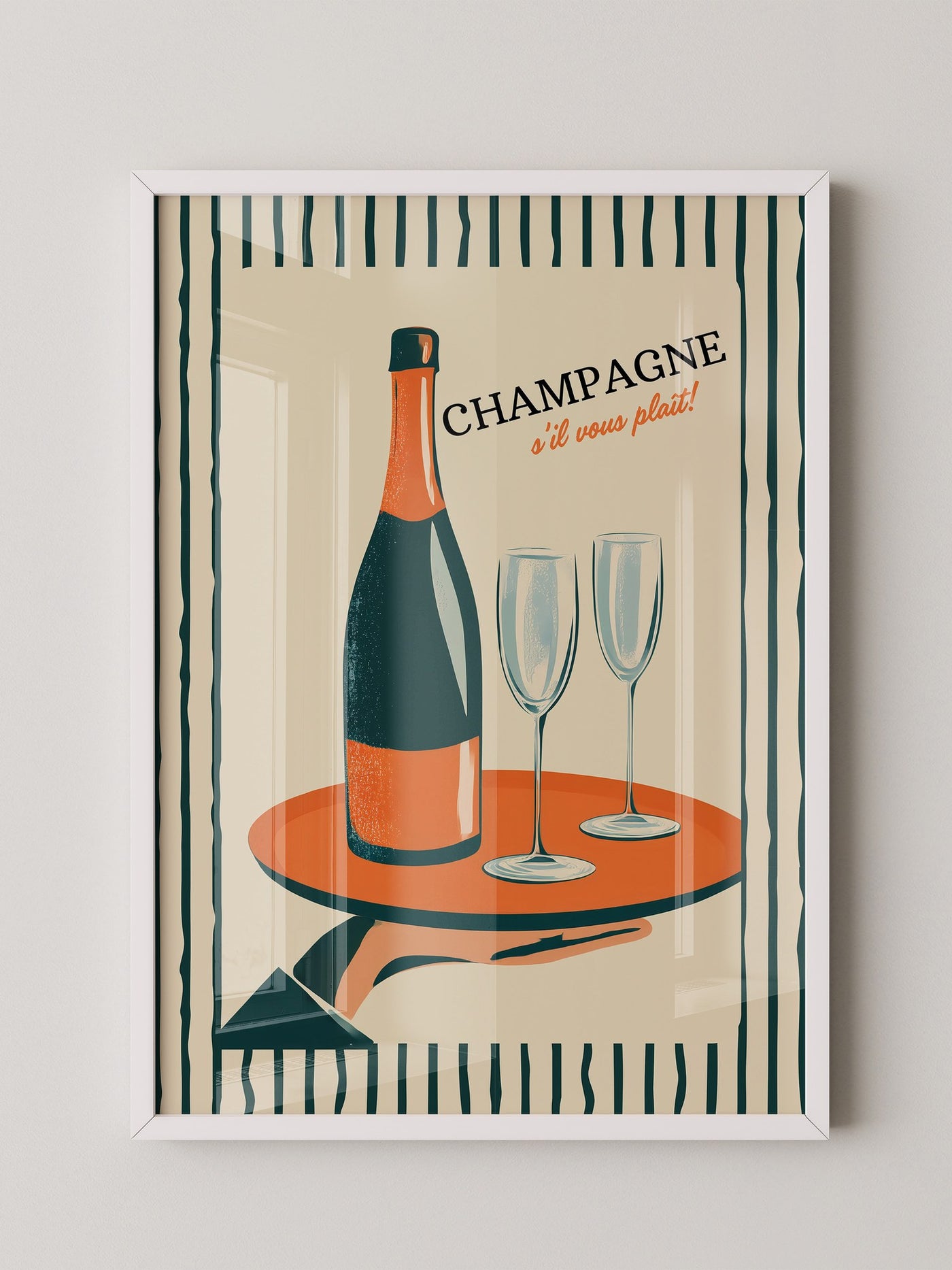 Champagner Retro Stil