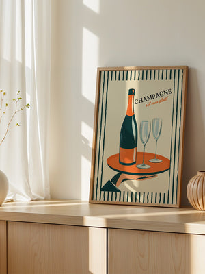 Champagner Retro Stil