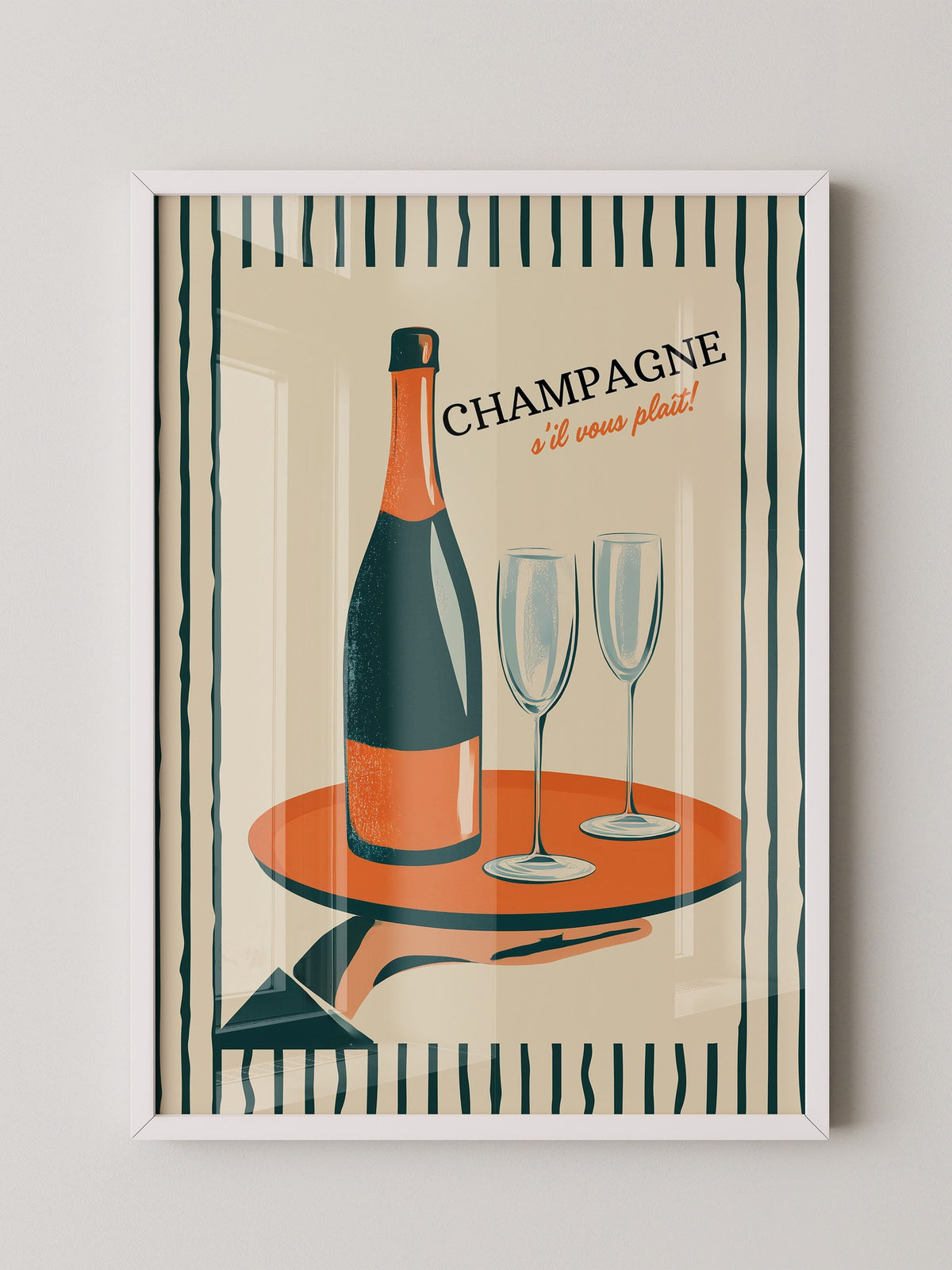 Champagner Retro Stil