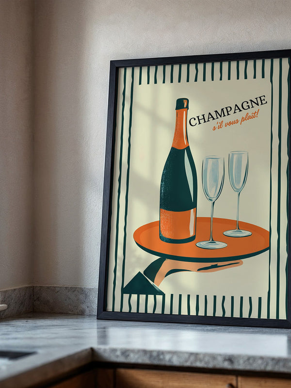 Champagner Retro Stil
