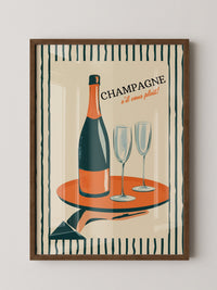 Champagner Retro Stil