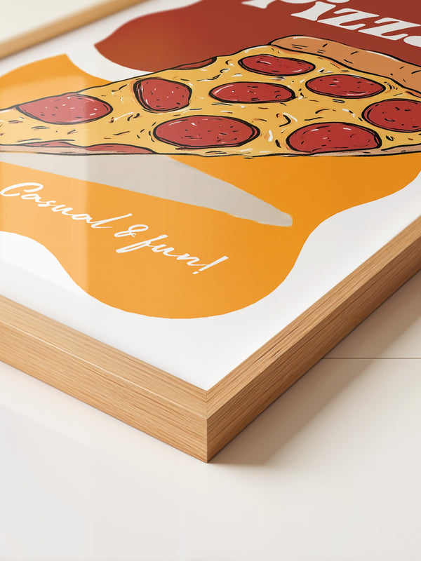 Pizza Stück Pop-Art