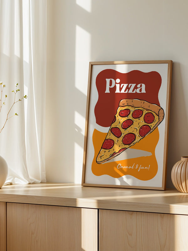 Pizza Stück Pop-Art