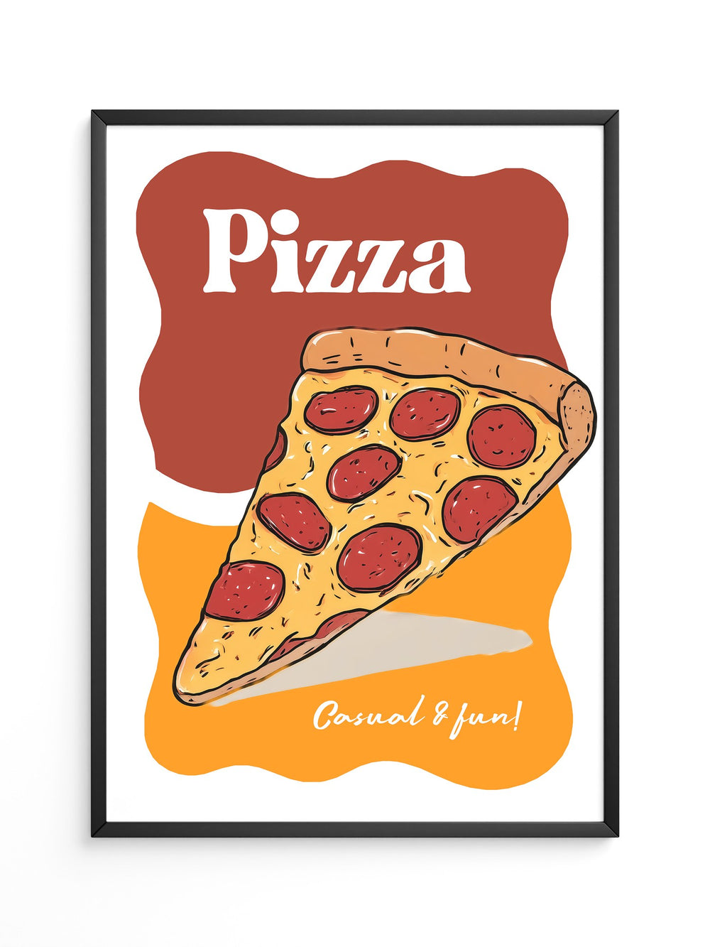 Pizza Stück Pop-Art