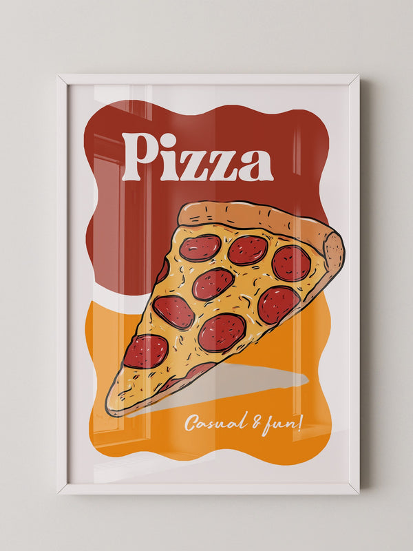 Pizza Stück Pop-Art