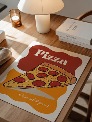Pizza Stück Pop-Art