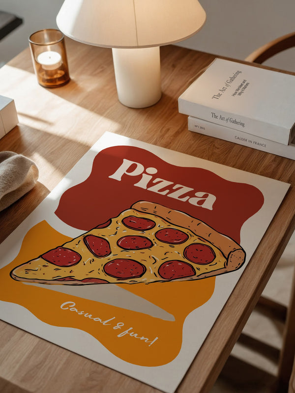 Pizza Stück Pop-Art