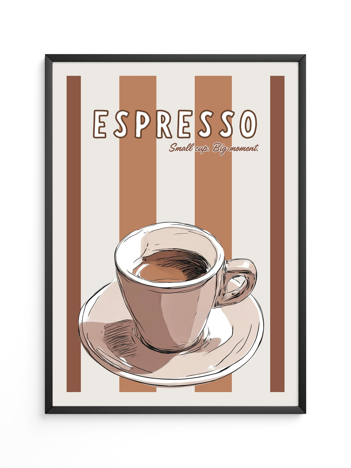 Espresso Tasse Retro-Streifen