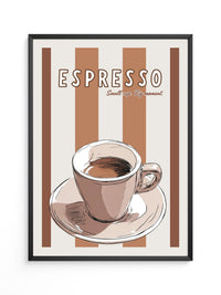 Espresso Tasse Retro-Streifen