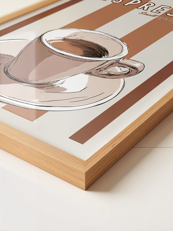 Espresso Tasse Retro-Streifen