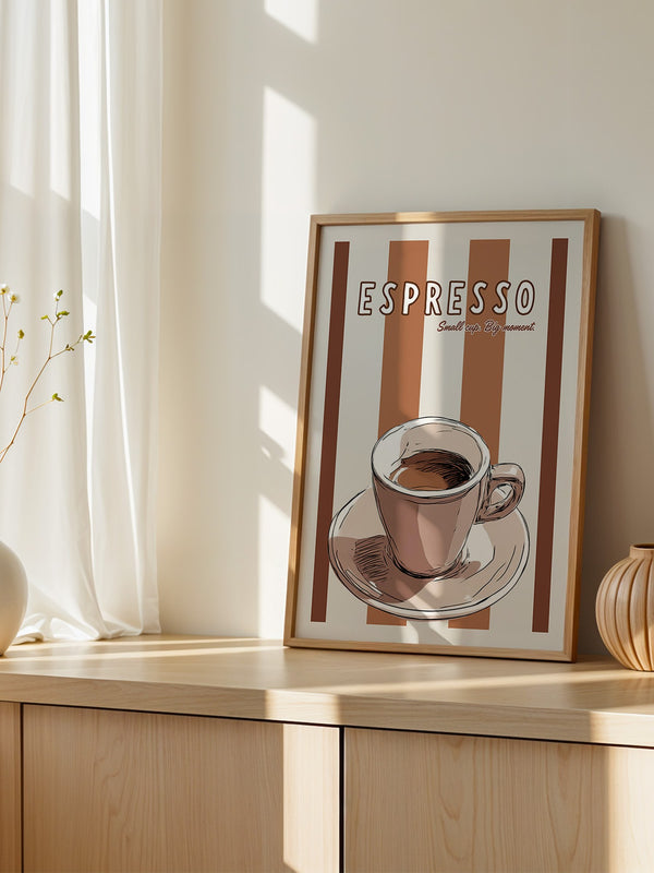 Espresso Tasse Retro-Streifen