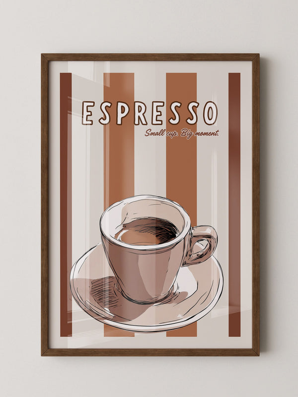 Espresso Tasse Retro-Streifen