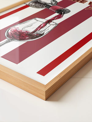 Weinglas Illustration Grafikrot