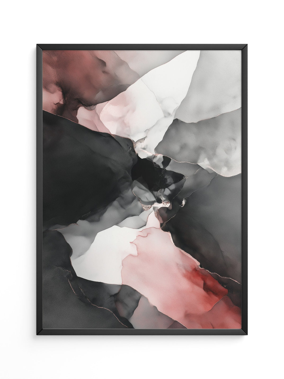 Abstrakte Farbschichten Rosa-Schwarz