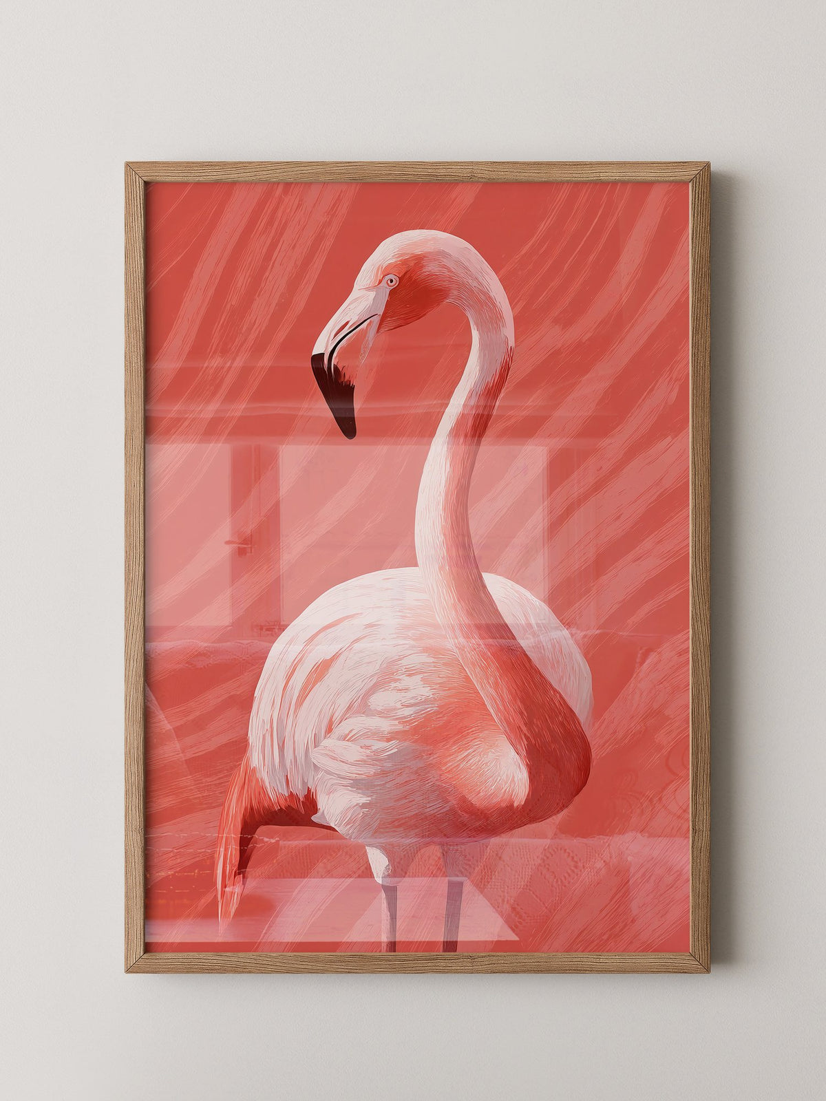 Flamingo Rot Illustration