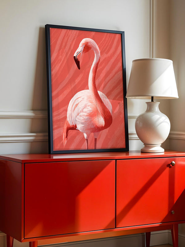 Flamingo Rot Illustration