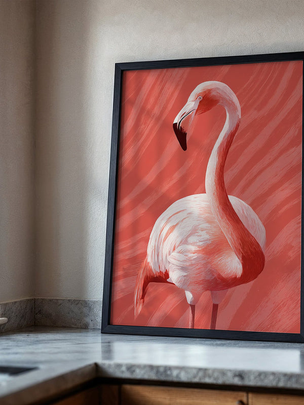 Flamingo Rot Illustration