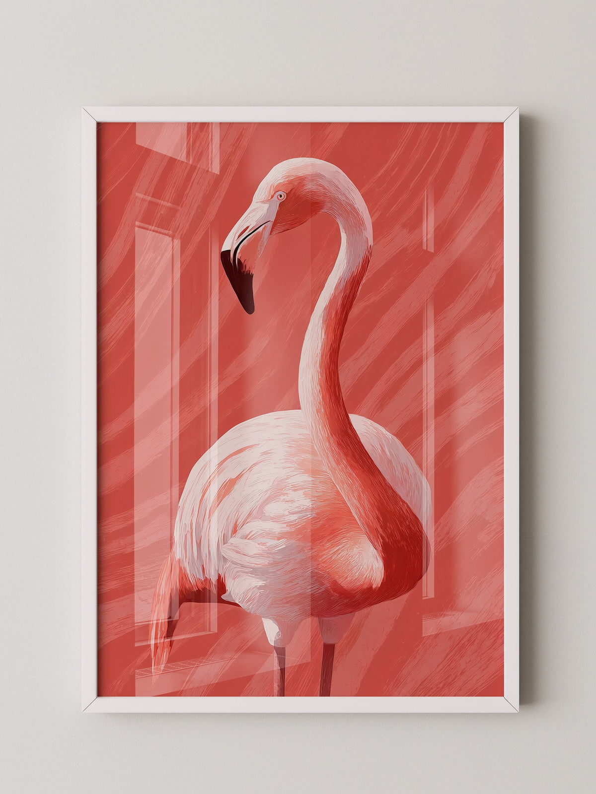 Flamingo Rot Illustration