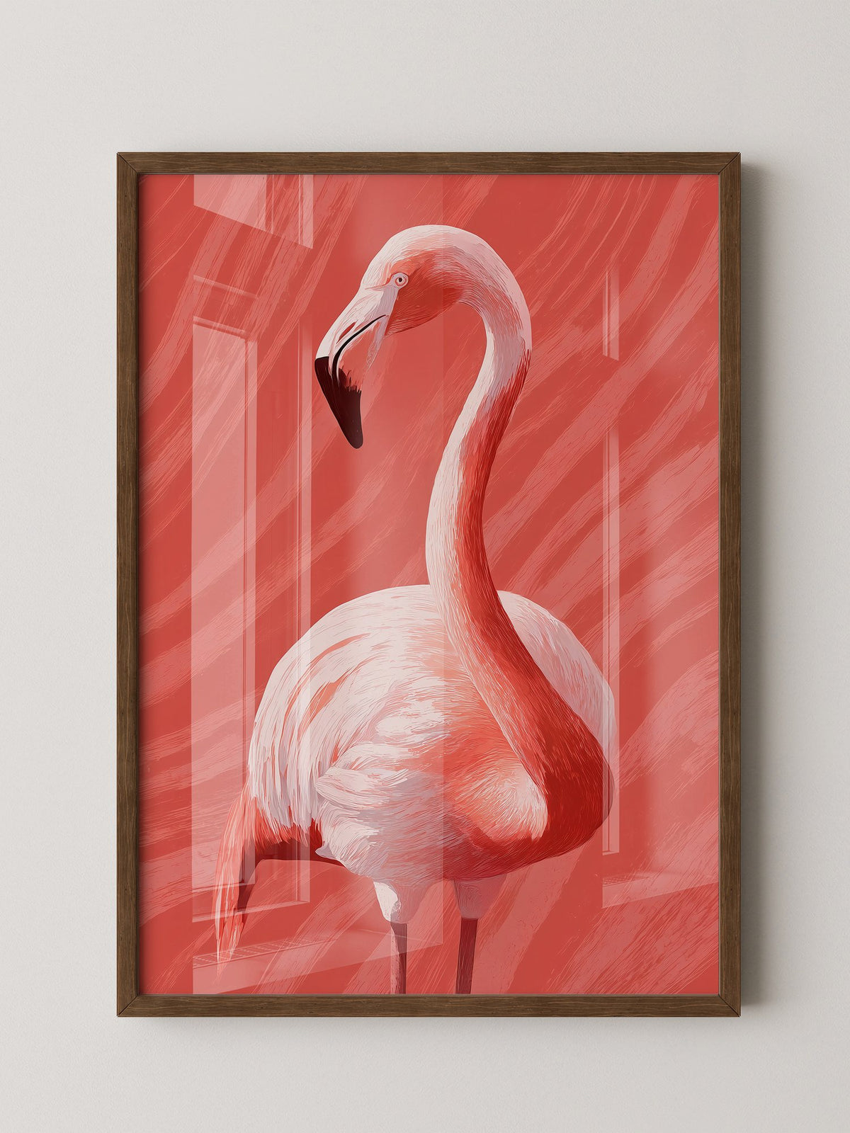Flamingo Rot Illustration