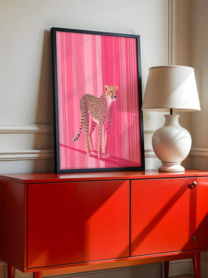 Gepard Pink Streifenmuster