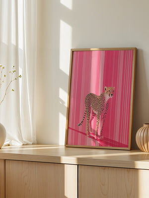 Gepard Pink Streifenmuster