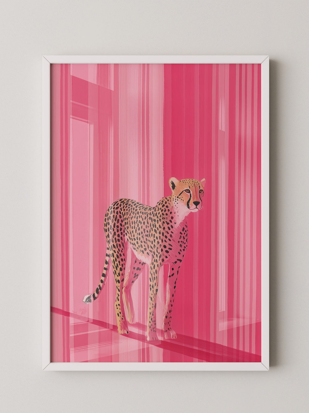 Gepard Pink Streifenmuster