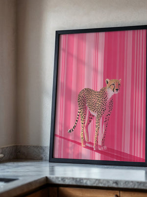 Gepard Pink Streifenmuster