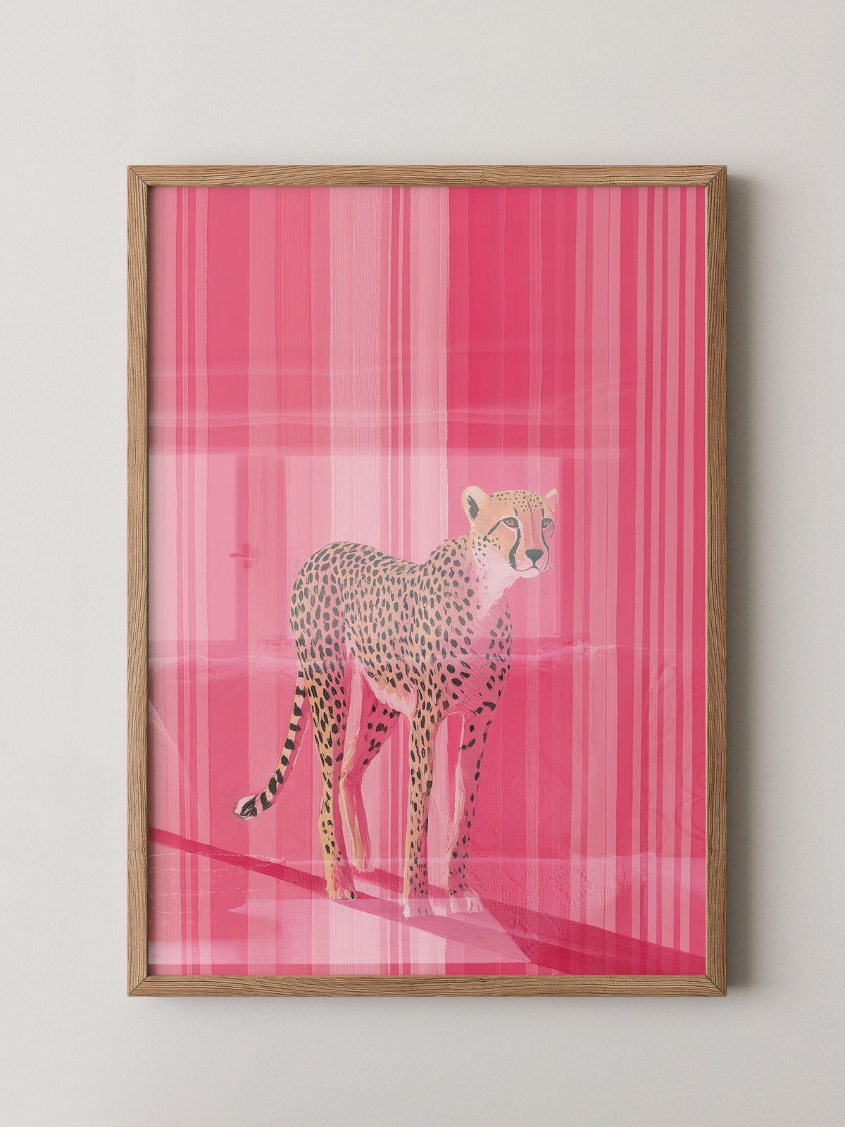 Gepard Pink Streifenmuster