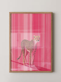 Gepard Pink Streifenmuster