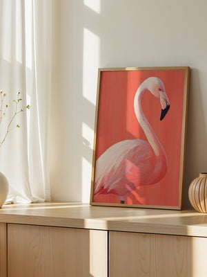 Flamingo Illustration rosa